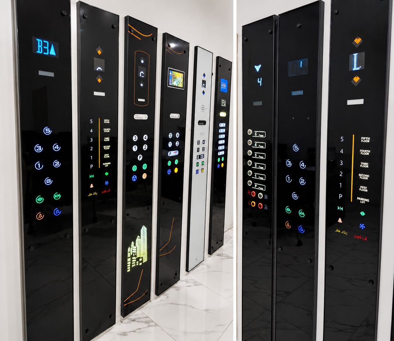 شستی (پنل کابین و طبقات)